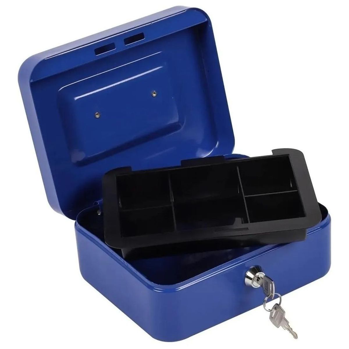 GENERICO - Caja Fuerte Metálica para Dinero con Asa y Bandeja 300mm