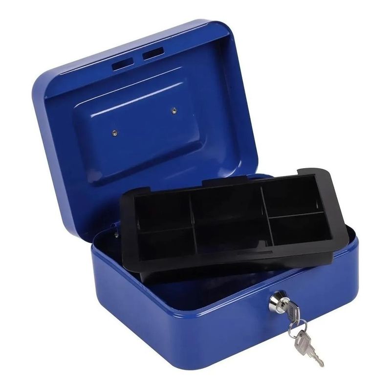 GENERICO - Caja Fuerte Metálica para Dinero con Asa y Bandeja 300mm