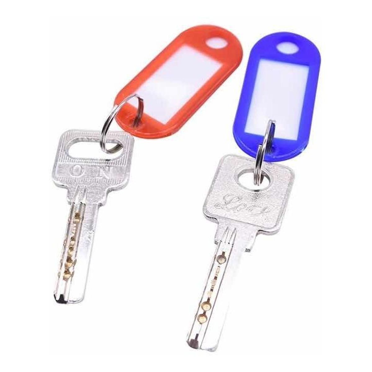 GENERICO - Pack de 2 Llaveros Identificadores de Colores Variados