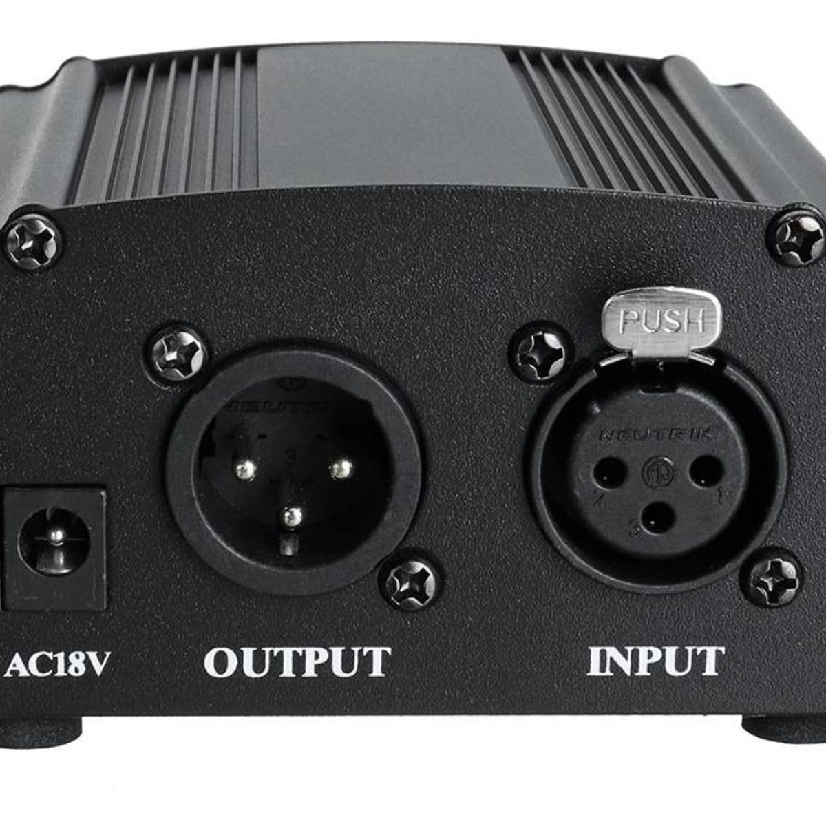 GENERICO - Fuente de Alimentación Fantasma 48V para Micrófonos de Condensador