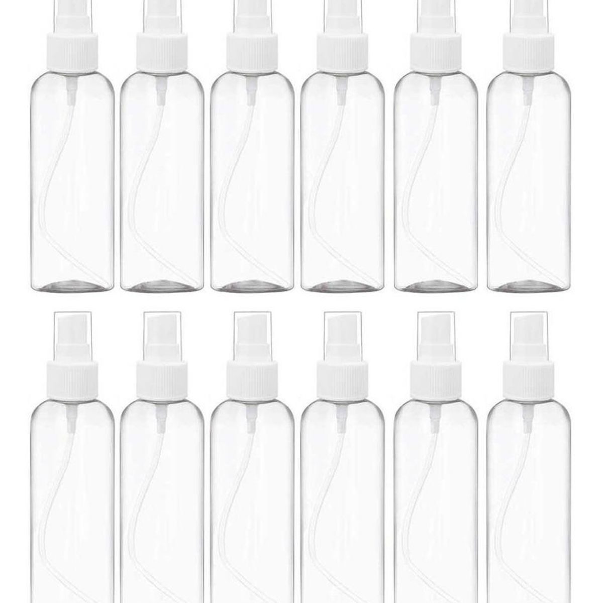GENERICO - Docena de Botellas de Spray Plásticas 120ml Transparentes