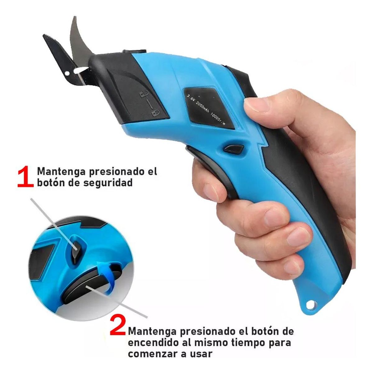 GENERICO - Tijera Eléctrica Inalámbrica para Cortes Precisos