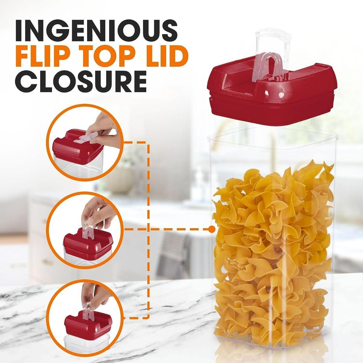 GENERICO - Set de 5 Contenedores Herméticos para Alimentos