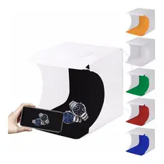 GENERICO - Estudio Fotográfico Plegable con Luces LED y Fondos