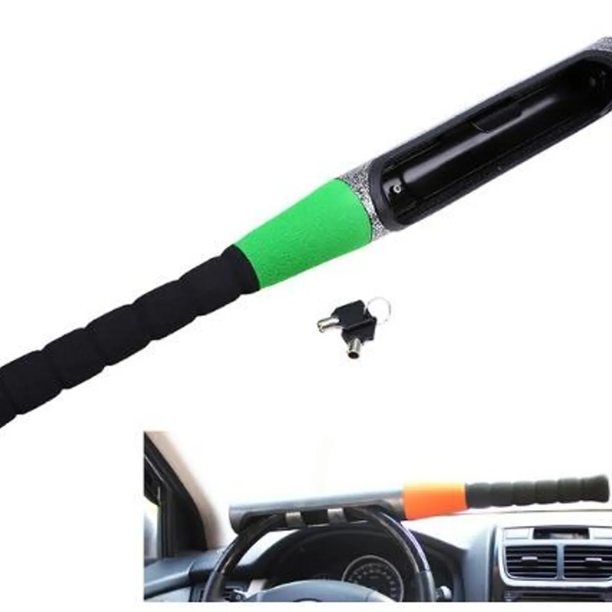 GENERICO - Traba Volante Bate de Béisbol Antirrobo para Auto