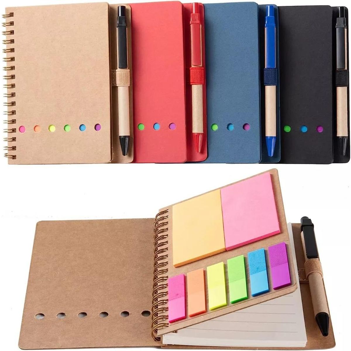 GENERICO - Cuaderno Inteligente 4 piezas 70 hojas y pluma incluida