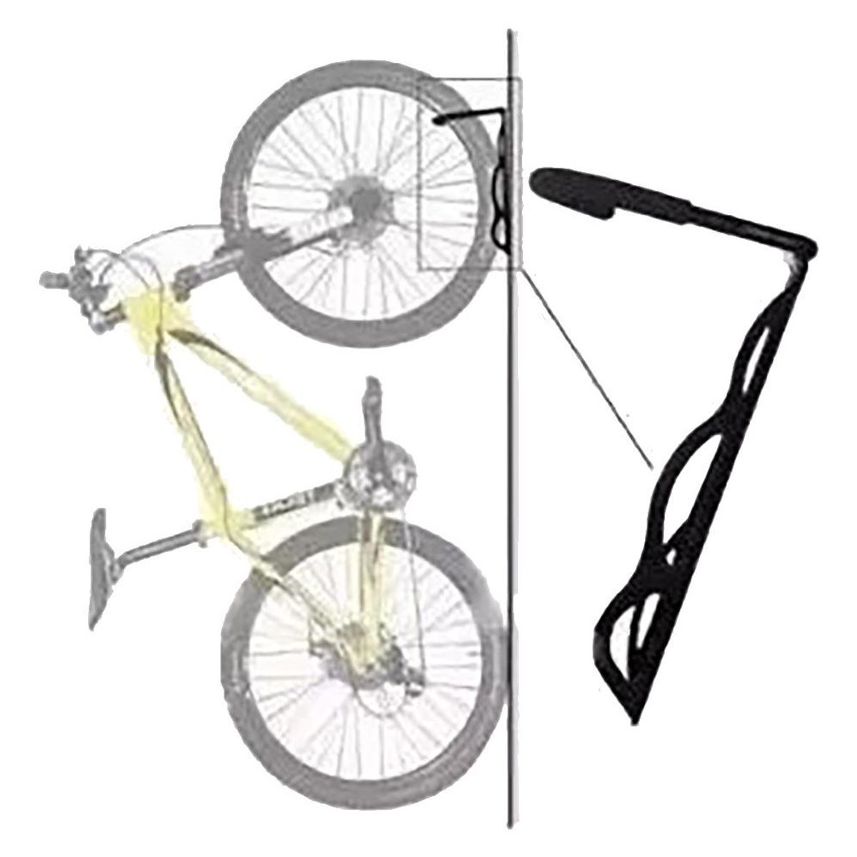 GENERICO - Pack de 6 Ganchos de Soporte para Bicicletas en Pared