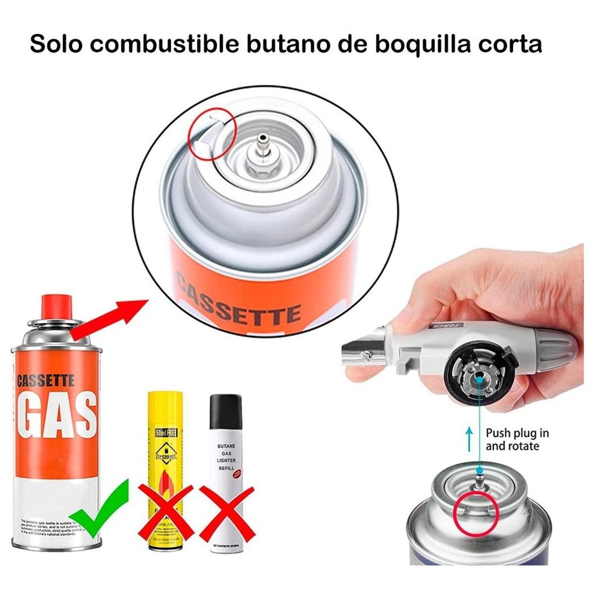 GENERICO - Soplete de Gas Ideal para Repostería y Cocina