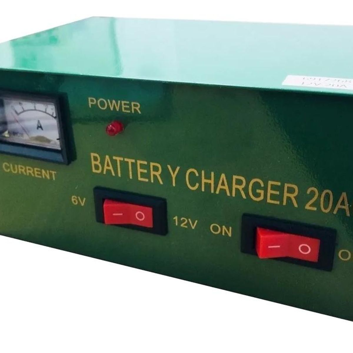 GENERICO - Cargador de Batería 12V y 6V para Autos y Motos 20A