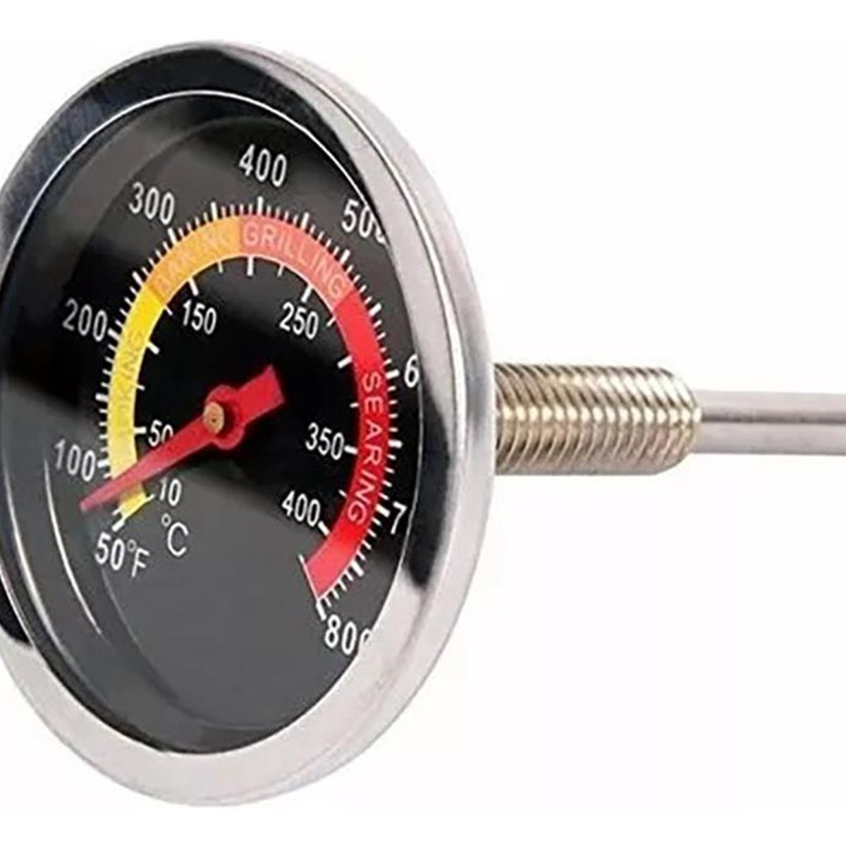 GENERICO - Termómetro Análogo de Acero Inoxidable para Hornos