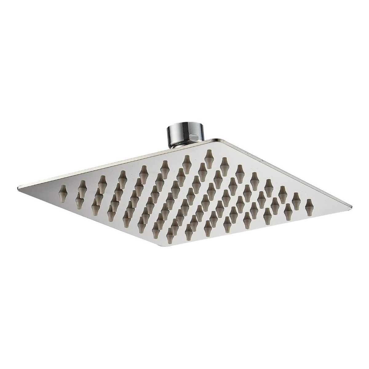 GENERICO - Plato de Ducha Cuadrado de Acero Inoxidable 20 cm