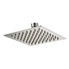 GENERICO - Plato de Ducha Cuadrado de Acero Inoxidable 20 cm