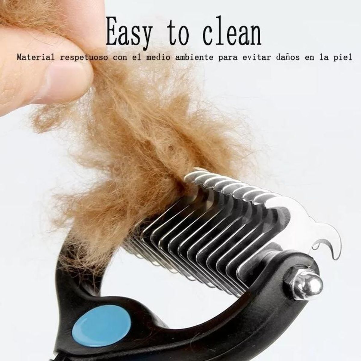 GENERICO - Cepillo Deslanador de Mascotas 2 en 1 para Perros y Gatos