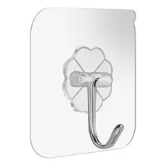 GENERICO - Set de 10 Ganchos Adhesivos Metálicos para Pared
