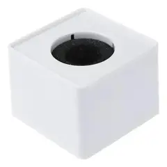 GENERICO - Cubo de Micrófono Blanco para Entrevistas y Reportajes