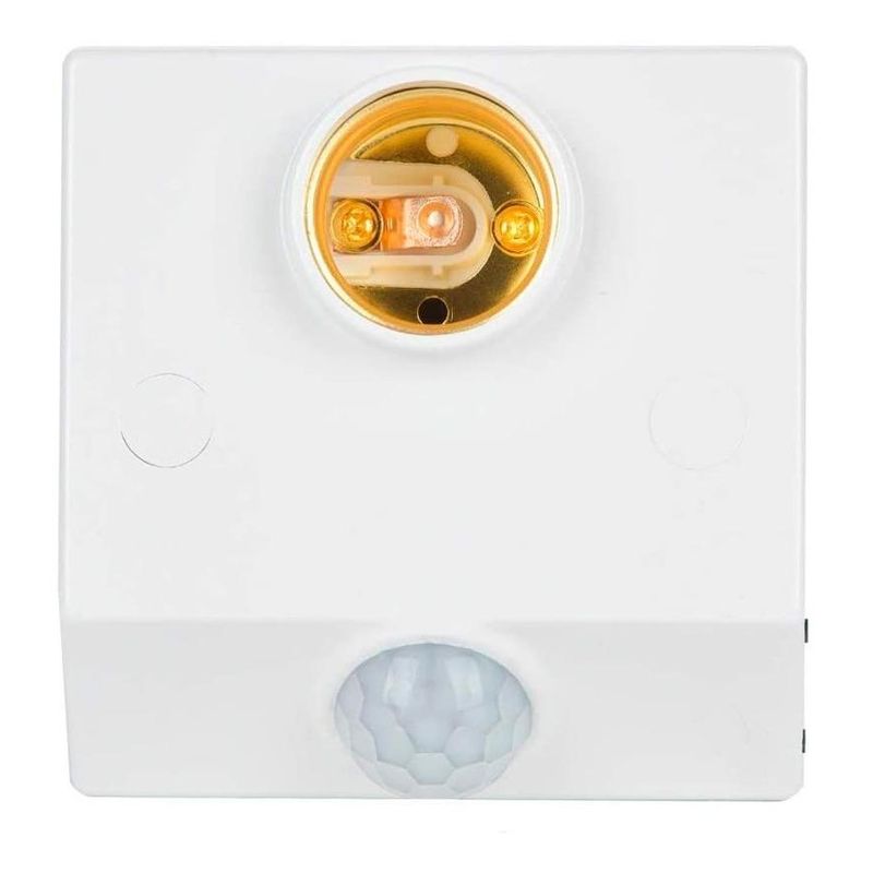 GENERICO - Sensor de Movimiento PIR con Soporte E27 220V Ajustable