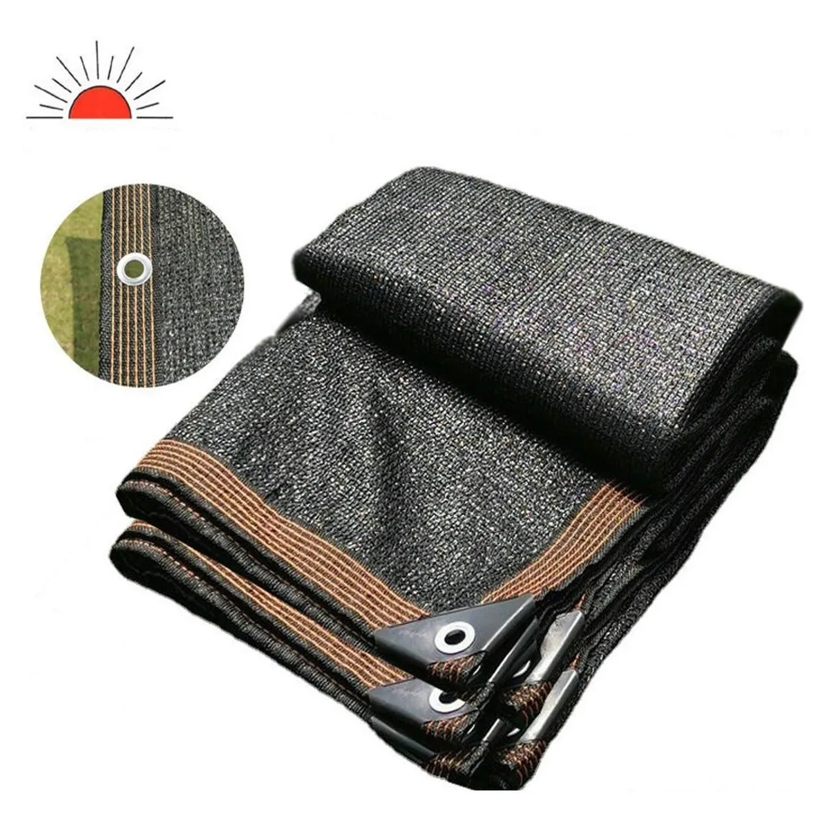 GENERICO - Carpa de Sombra de Polietileno 4x5 metros - Alta Durabilidad