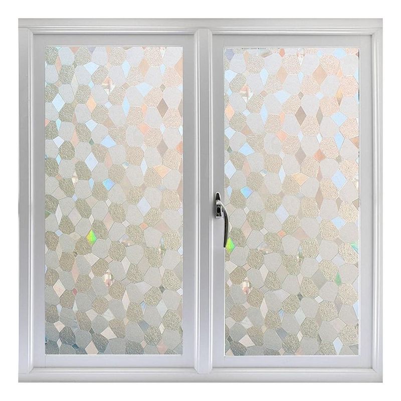 GENERICO - Rollo Vinilo Decorativo 3D para Ventanas - Privacidad y Estilo