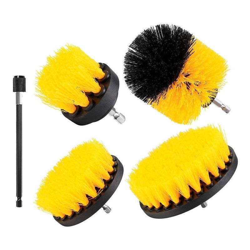 GENERICO - Set de 4 Cepillos de Limpieza para Taladro - Hogar y Auto