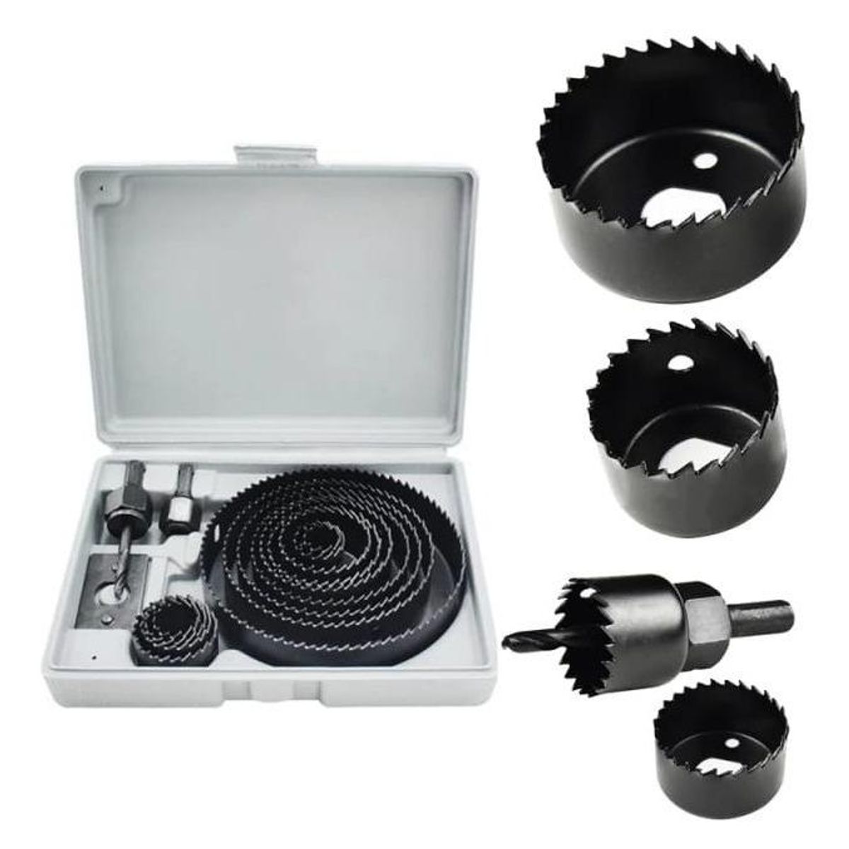 GENERICO - Set de Sierras Copas de 16 Piezas para Madera