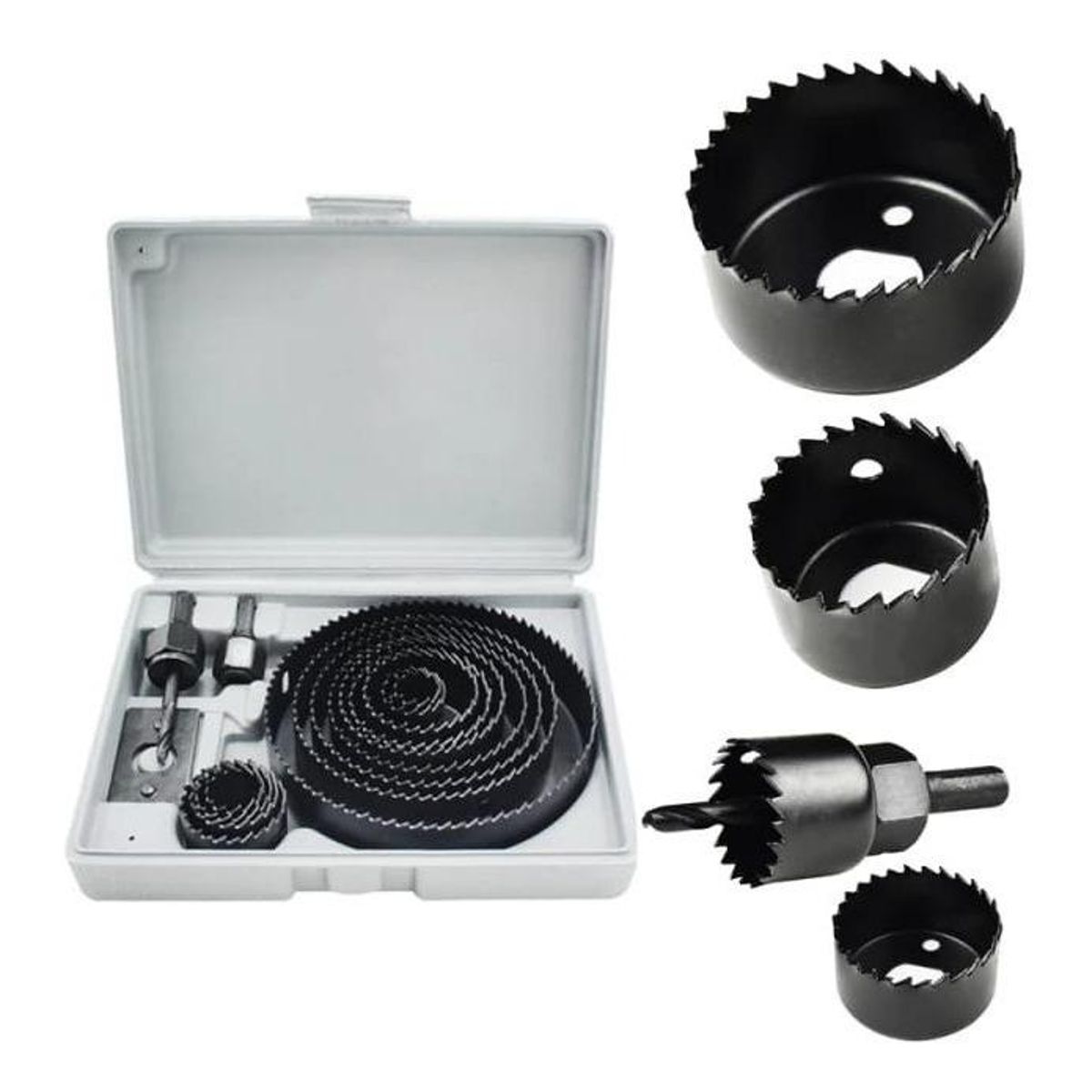 GENERICO - Set de Sierras Copas de 16 Piezas para Madera