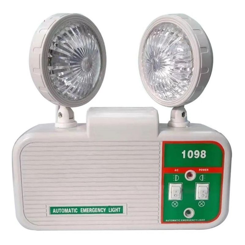 GENERICO - Lámpara de Emergencia LED Doble Foco Portátil