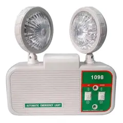 GENERICO - Lámpara de Emergencia LED Doble Foco Portátil