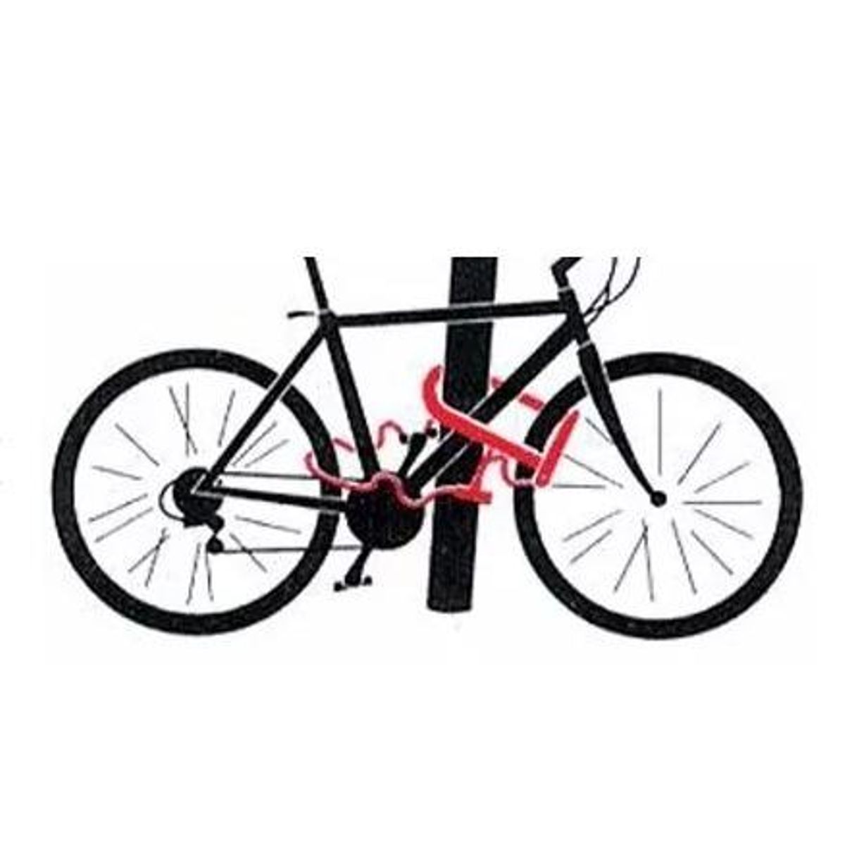 GENERICO - Candado Ulock para Bicicleta y Moto Doble Bloqueo de Acero