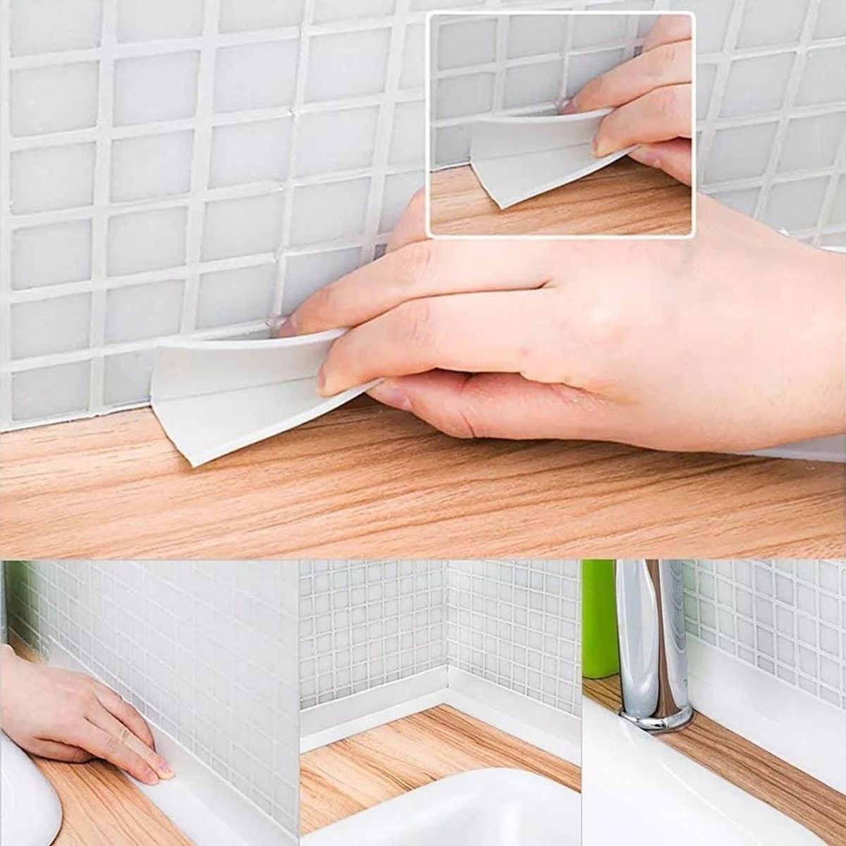 GENERICO - Cinta Adhesiva Sellado Impermeable para Baño y Cocina 32M