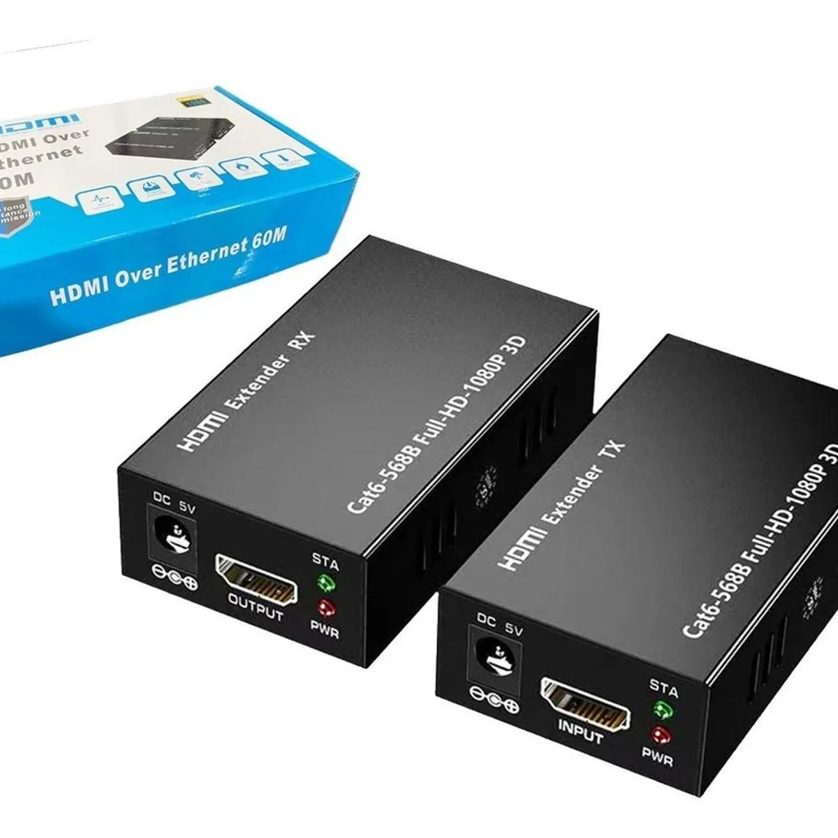 GENERICO - Extensor HDMI con RJ45 para transmisión hasta 60 metros