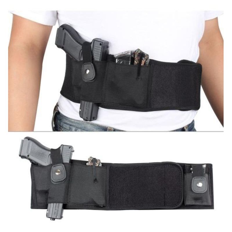 GENERICO - Faja Táctica Ajustable para Portar Pistolas en Paintball.