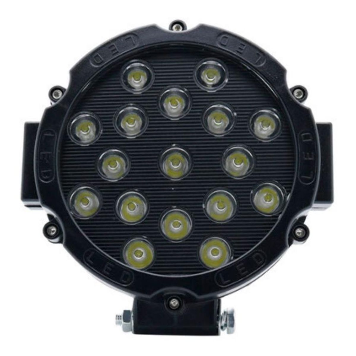 GENERICO - Pack de 2 Focos LED Neblinero Offroad 51W 6000K