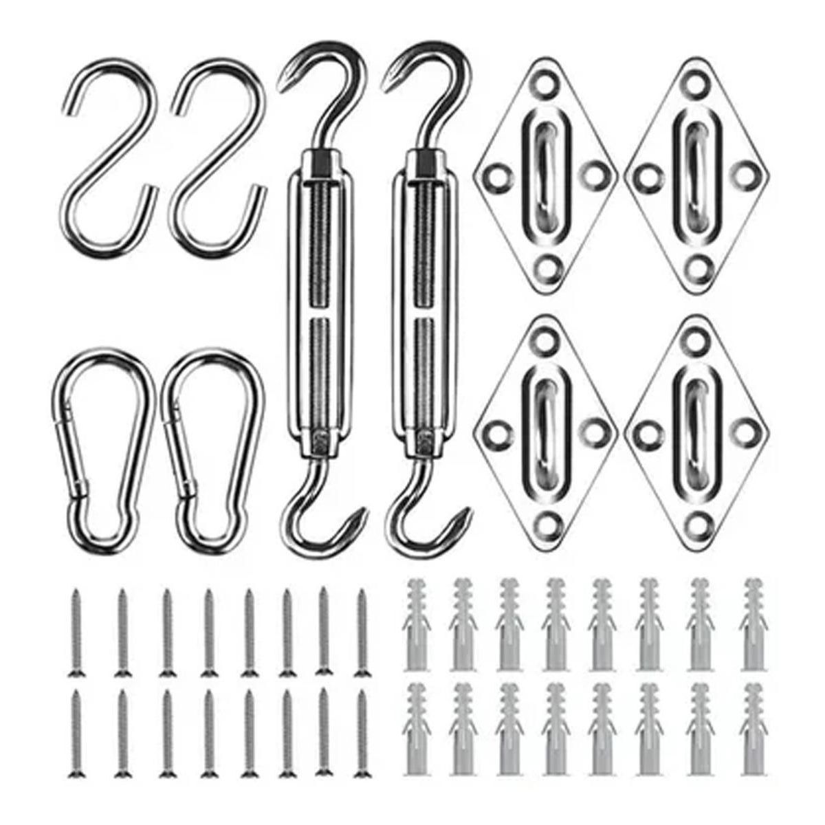 GENERICO - Kit de Herrajes para Instalación de Toldos Vela