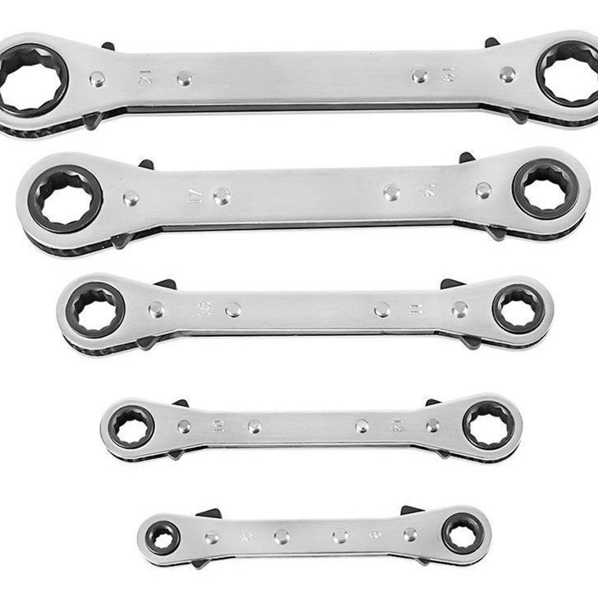 GENERICO - Set de Llaves Corona con Chicharra 5 Piezas