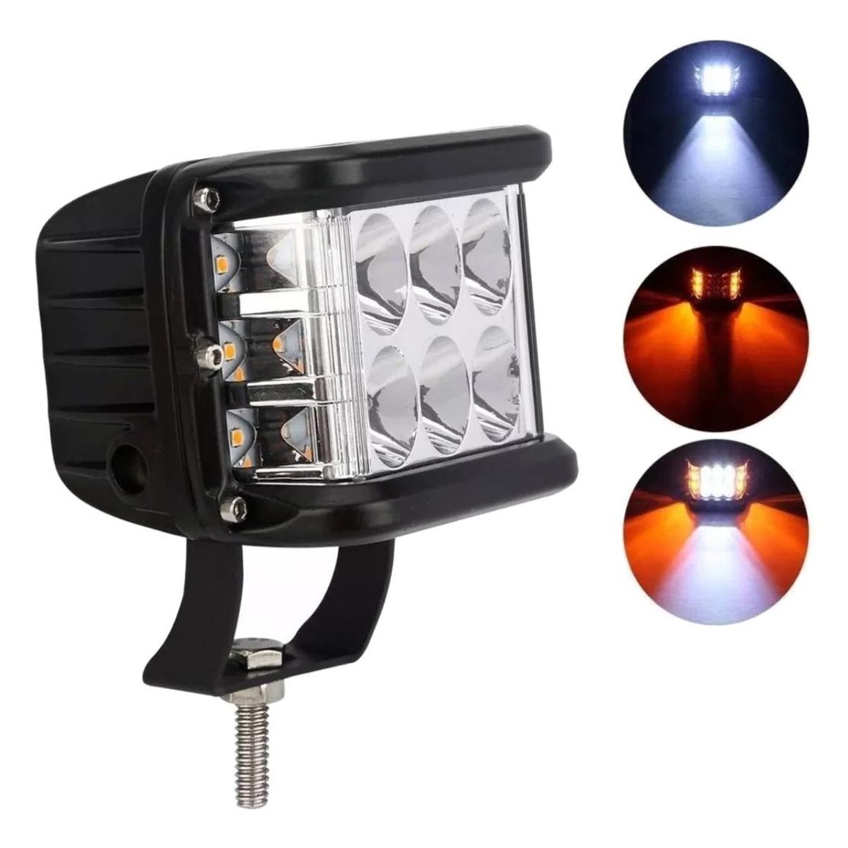 GENERICO - Foco LED Bicolor 36W con Soporte Ajustable IP68