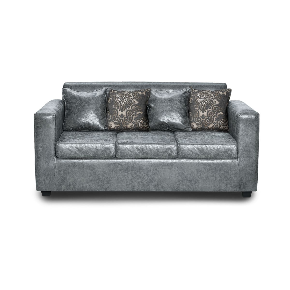 ADONIS LEUDH - Sofá 3 Personas Ezeiza Envejecido Gris