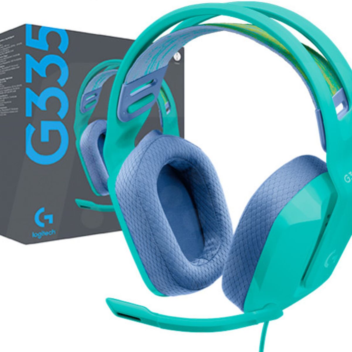 LOGITECH - Audífonos Gamer - Logitech G335 - 3.5 mm. - Mint (981-001023)