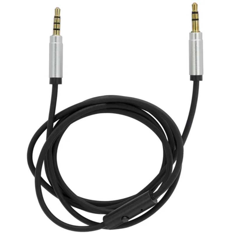 PHILCO - Cable Auxiliar Jack 35MM A Jack 35MM Philco CON Micrófono - Gris