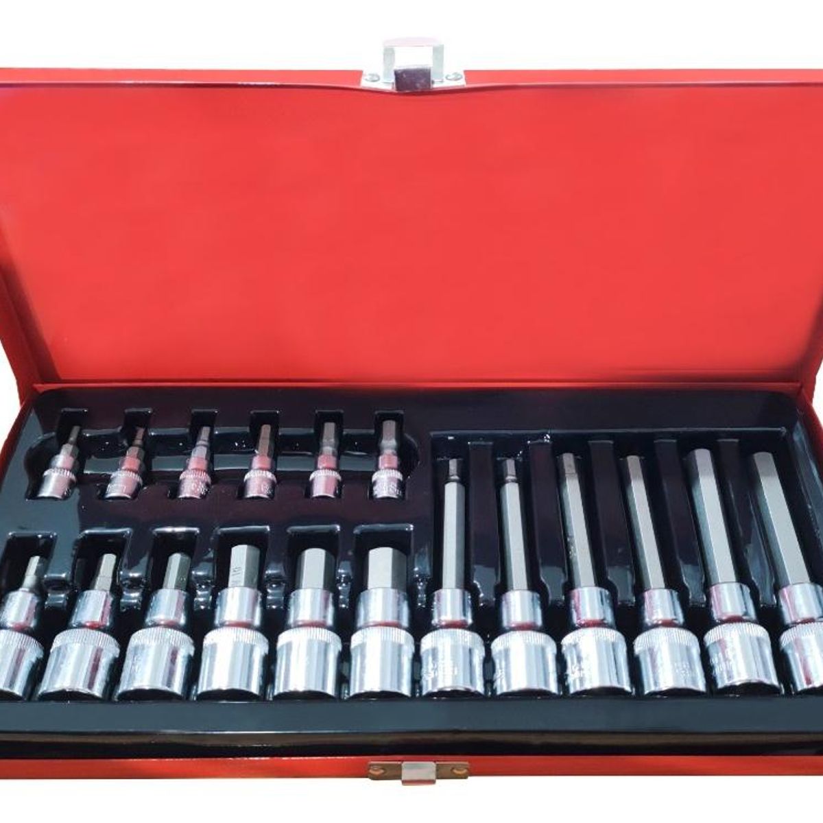 GENERICO - Set de Dados Allen 18 Piezas en Caja Metálica