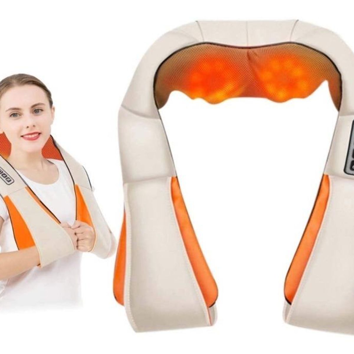 GENERICO - Masajeador Eléctrico Ergonómico para Cuello y Espalda