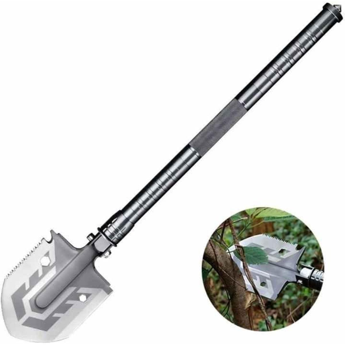 GENERICO - Pala Plegable Multifuncional para Camping y Supervivencia