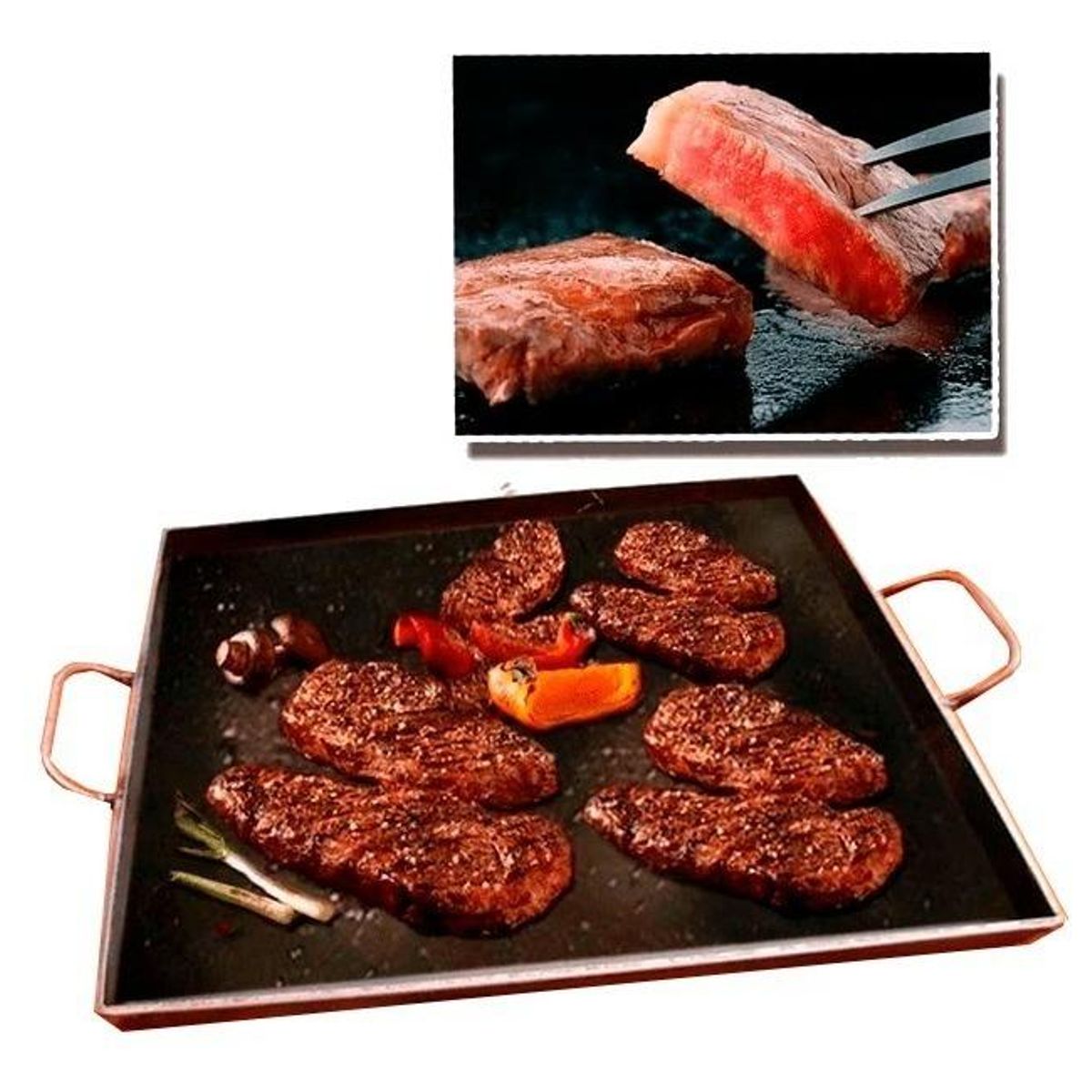 GENERICO - Plancha Churrasquera de Fierro de 5mm 40x50cm