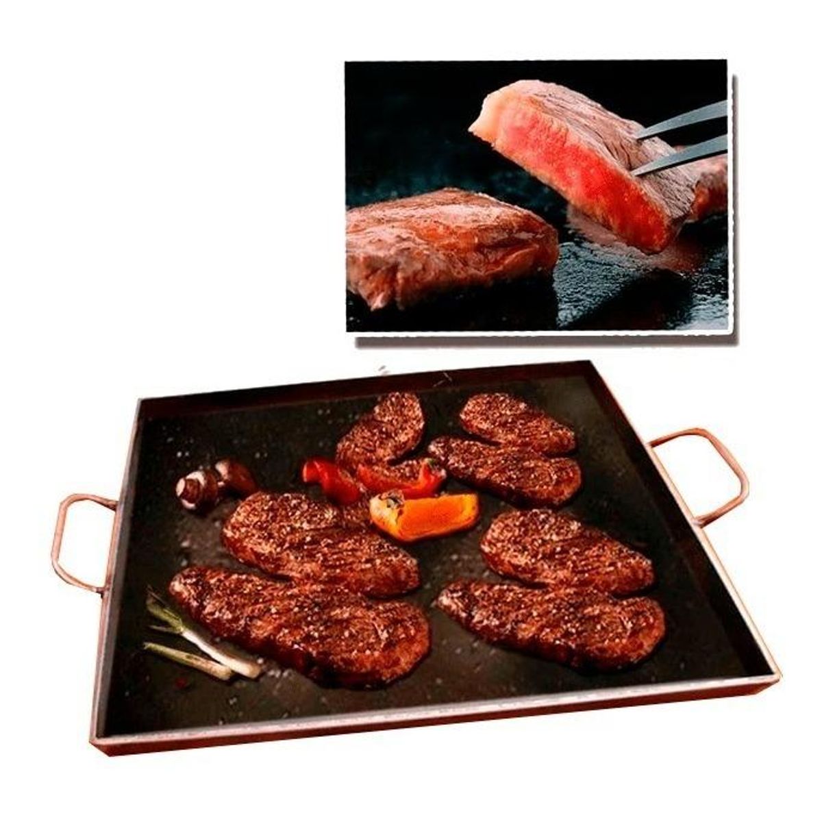 GENERICO - Plancha Churrasquera de Fierro de 5mm 40x50cm