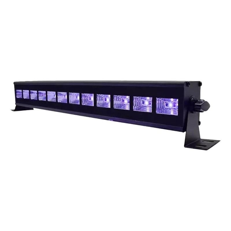 GENERICO - Luz LED UV Negra de 18 LEDs de 3W para Fiestas