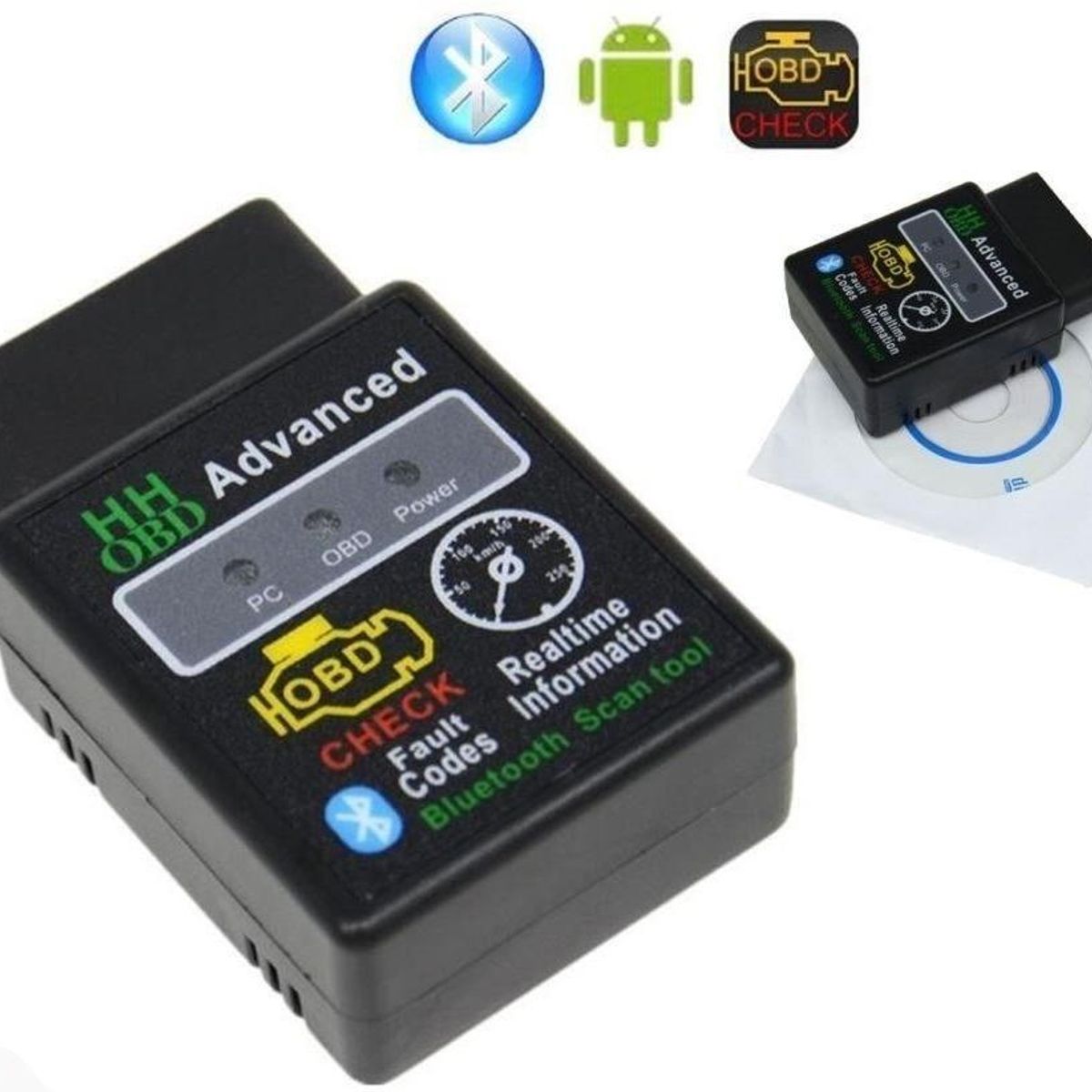 GENERICO - Escáner OBD2 Bluetooth para Diagnóstico de Vehículos