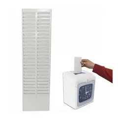 GENERICO - Tarjetero Plástico para Control de Asistencia 50 Tarjetas