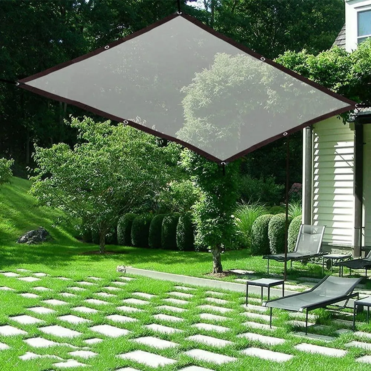 GENERICO - Lona Transparente Impermeable y Resistente al Viento