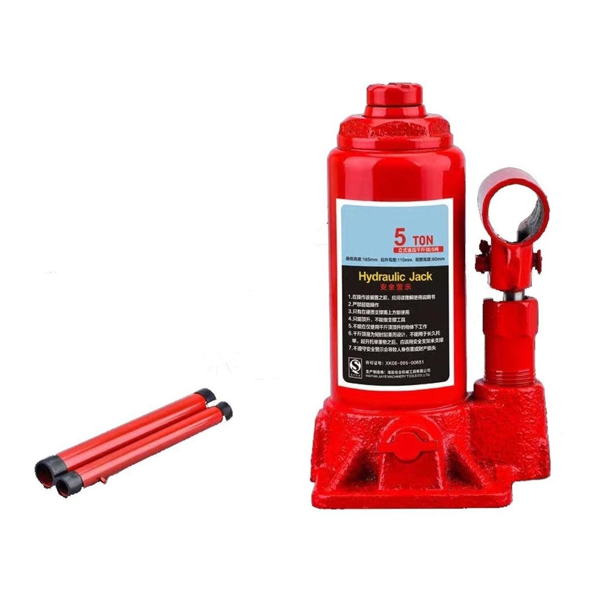 GENERICO - Gata Hidráulica Tipo Botella 5 Toneladas para Levantamiento