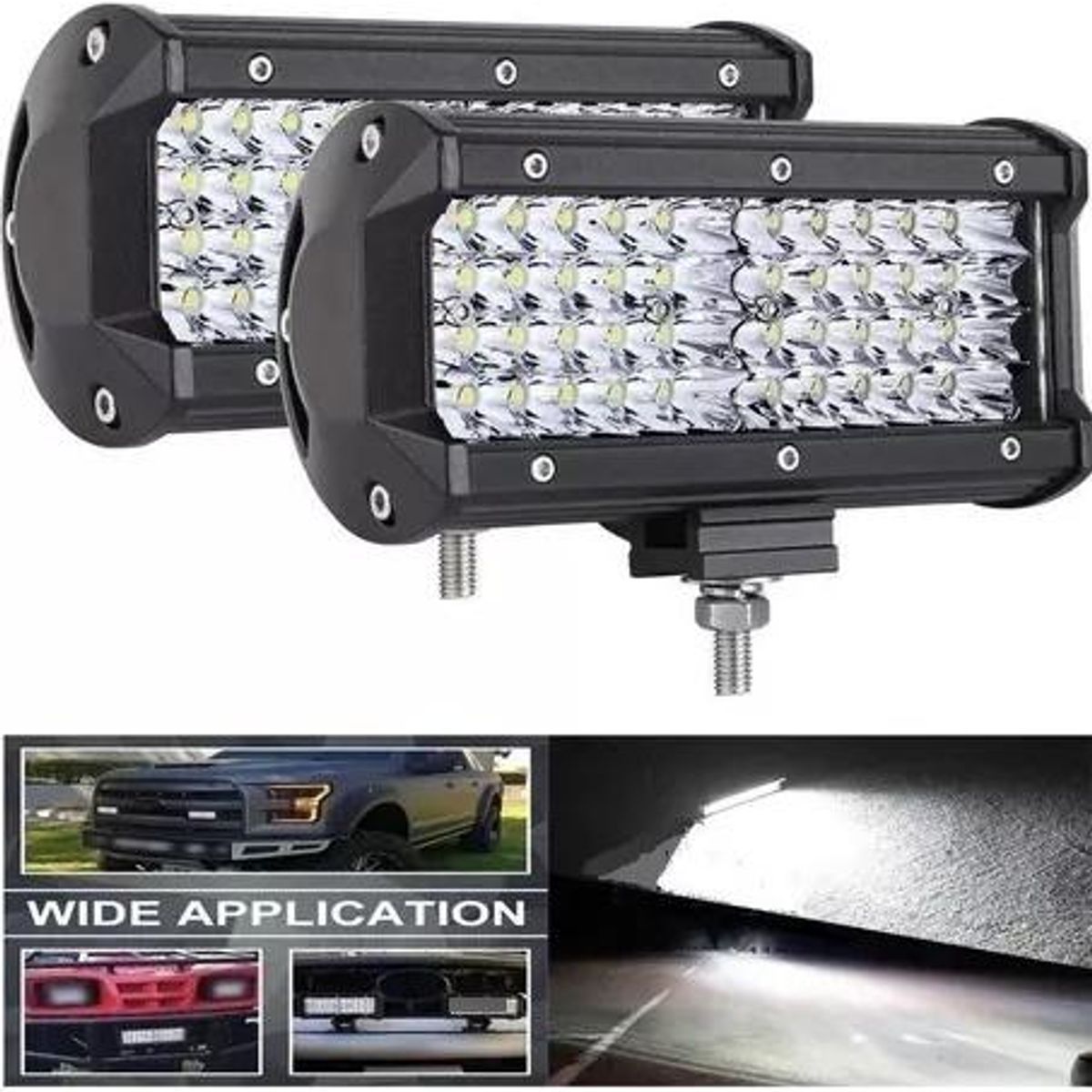 GENERICO - Pack de 2 Focos LED Neblinero 36w para Autos 12 LEDs