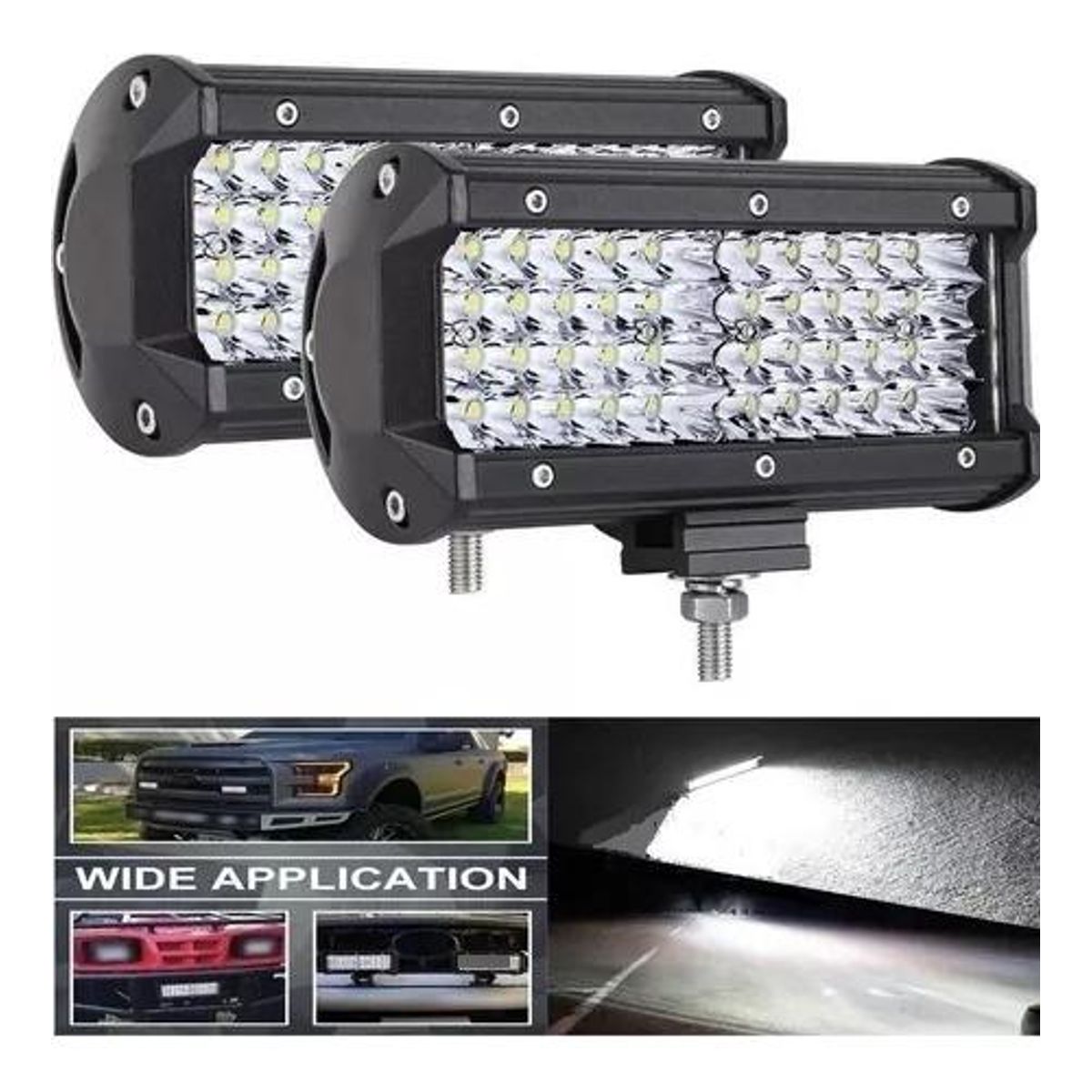 GENERICO - Pack de 2 Focos LED Neblinero 36w para Autos 12 LEDs